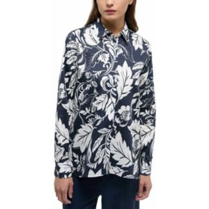 Eterna - Overhemdblouse - Navy - Loose fit - EASY IRON