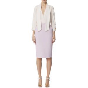 Elisabetta Franchi, Dames, Jurken, Veelkleurig, Maat: XS Tweed,