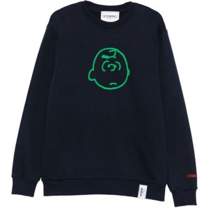 Iceberg, Heren, Sweatshirts & Hoodies, Blauw, Maat: M