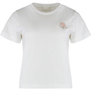 Moncler, Dames, Tops, Wit, Maat: XS Katoen,