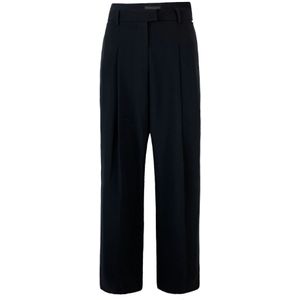 Liu Jo, Dames, Broeken, Zwart, Maat: M Viscose,