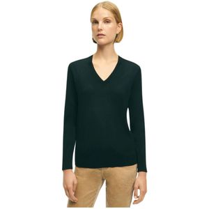 Brooks Brothers, Dames, Truien, Zwart, Maat: XS Wol,