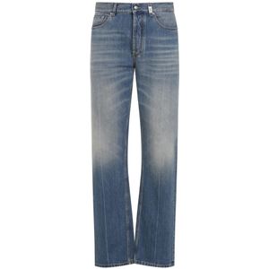 Alexander McQueen, Heren, Jeans, Blauw, Maat: XL Katoen,