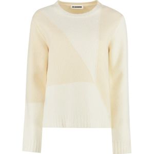 Jil Sander, Dames, Truien, Beige, Maat: M Wol,