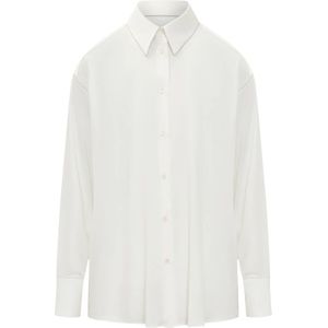 Fabiana Filippi, Dames, Blouses & Shirts, Wit, Maat: L Viscose,