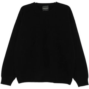 Roberto Collina, Heren, Truien, Zwart, Maat: L