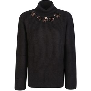 P.a.r.o.s.h., Dames, Truien, Zwart, Maat: XS Wol,