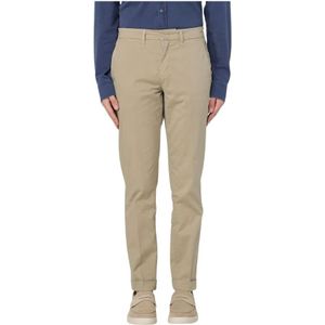 Fay, Heren, Broeken, Beige, Maat: W40 Katoen,