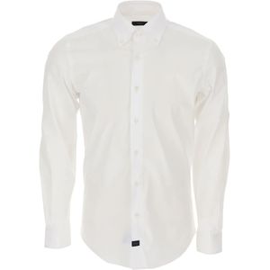 Fay, Heren, Overhemden, Wit, Maat: 3XL Katoen,