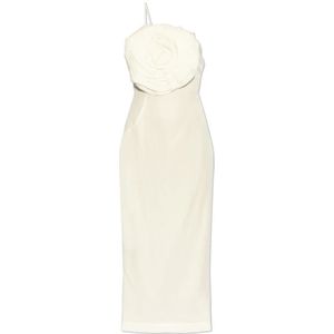 Blumarine, Dames, Jurken, Beige, Maat: 2XS Viscose,