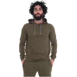 Hindustrie, Heren, Sweatshirts & Hoodies, Groen, Maat: XL Katoen,