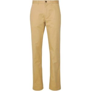 Tommy Hilfiger, Heren, Broeken, Beige, Maat: W32 Katoen,