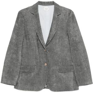 Alysi, Dames, Jassen, Grijs, Maat: 2XS Zijde,