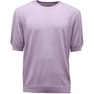 Ballantyne, Heren, Truien, Paars, Maat: XL Katoen,