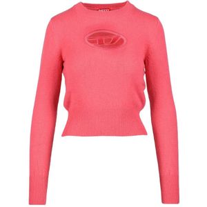 Diesel, Dames, Truien, Roze, Maat: M Wol,