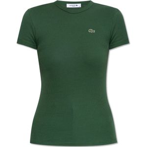 Lacoste, Dames, Tops, Groen, Maat: XS Katoen,