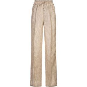 Kiton, Dames, Broeken, Bruin, Maat: M Zijde,