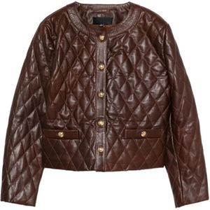 Nili Lotan, Dames, Jassen, Rood, Maat: S Leer,