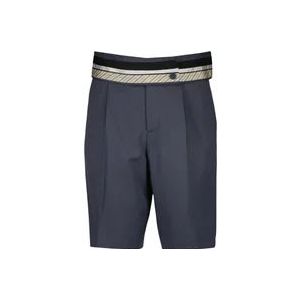 Dior Wollen Bermuda Shorts , Gray , Heren , Maat: M