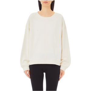 Liu Jo, Dames, Sweatshirts & Hoodies, Wit, Maat: 2XS Fleece,