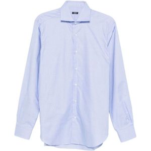 Barba, Heren, Overhemden, Blauw, Maat: 2XL