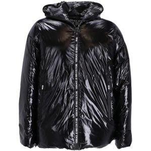 Versace Jeans Couture, Heren, Jassen, Zwart, Maat: M Polyamide,