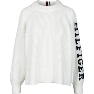 Tommy Hilfiger, Dames, Truien, Beige, Maat: L Katoen,