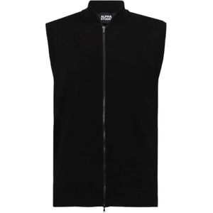 Alpha Studio, Heren, Jassen, Zwart, Maat: M Poliester,