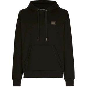 Dolce & Gabbana, Heren, Sweatshirts & Hoodies, Zwart, Maat: XL Jersey,