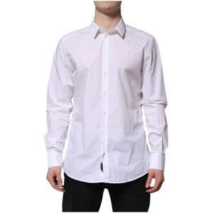 Dolce & Gabbana - Gold Overhemd - Wit - Katoen