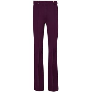 Liu Jo, Dames, Broeken, Paars, Maat: S Poliester,