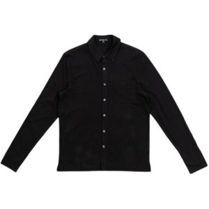 James Perse, Heren, Overhemden, Zwart, Maat: 2XL Katoen,