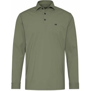 Meyer - Bryson Polo Shirt - Groen - Heren - Longsleeves