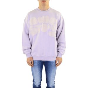 Acne Studios, Heren, Sweatshirts & Hoodies, Paars, Maat: M