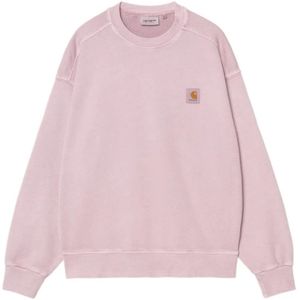 Carhartt Wip, Heren, Sweatshirts & Hoodies, Roze, Maat: XL Katoen,