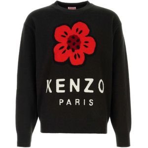 Kenzo, Heren, Truien, Zwart, Maat: L Wol,