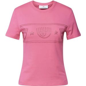 Chiara Ferragni Collection, Dames, Tops, Roze, Maat: S