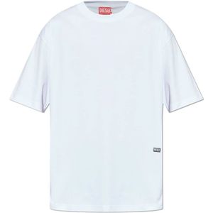 Diesel, Heren, Tops, Wit, Maat: 3XL Katoen,