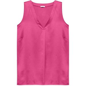 Fiorella Rubino, Dames, Tops, Roze, Maat: XL Satijn,