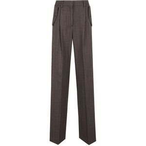 Golden Goose, Dames, Broeken, Bruin, Maat: S Wol,