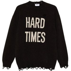 Moschino, Dames, Truien, Bruin, Maat: 2XS Wol,