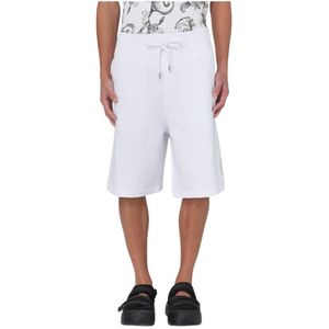 Versace Jeans Couture, Heren, Korte broeken, Wit, Maat: L Katoen,