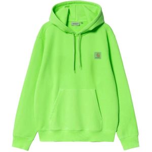 Carhartt Wip, Heren, Sweatshirts & Hoodies, Groen, Maat: L Katoen,