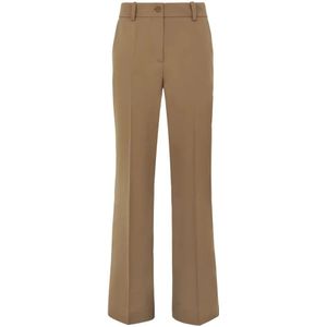 P.a.r.o.s.h., Dames, Broeken, Beige, Maat: M Wol,