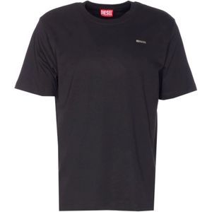 Diesel, Heren, Tops, Zwart, Maat: 3XL