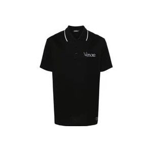 Versace Polo Hemden , Black , Heren , Maat: L