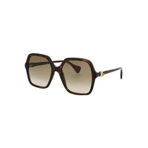 Gucci Stijlvolle zonnebril Gg1072S , Brown , Dames , Maat: 56 MM