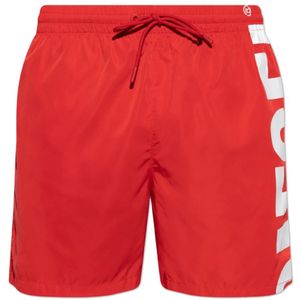 Diesel, Heren, Badkleding, Rood, Maat: S Poliester,