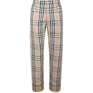 Burberry, Heren, Broeken, Beige, Maat: W31 Katoen,