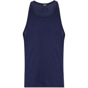 Dsquared2, Heren, Tops, Blauw, Maat: S Modal,